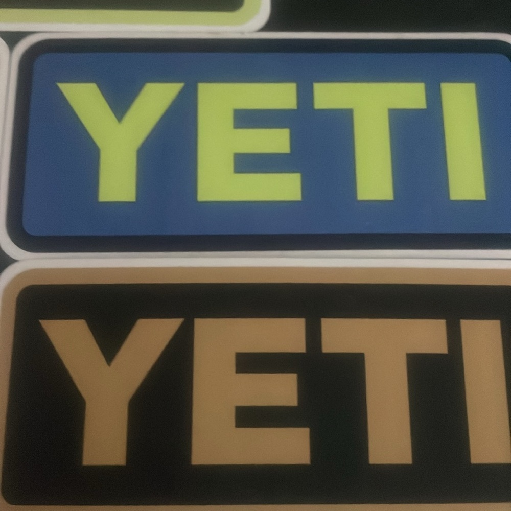 Multi Color Yeti Stickers - Picture 3 of 4